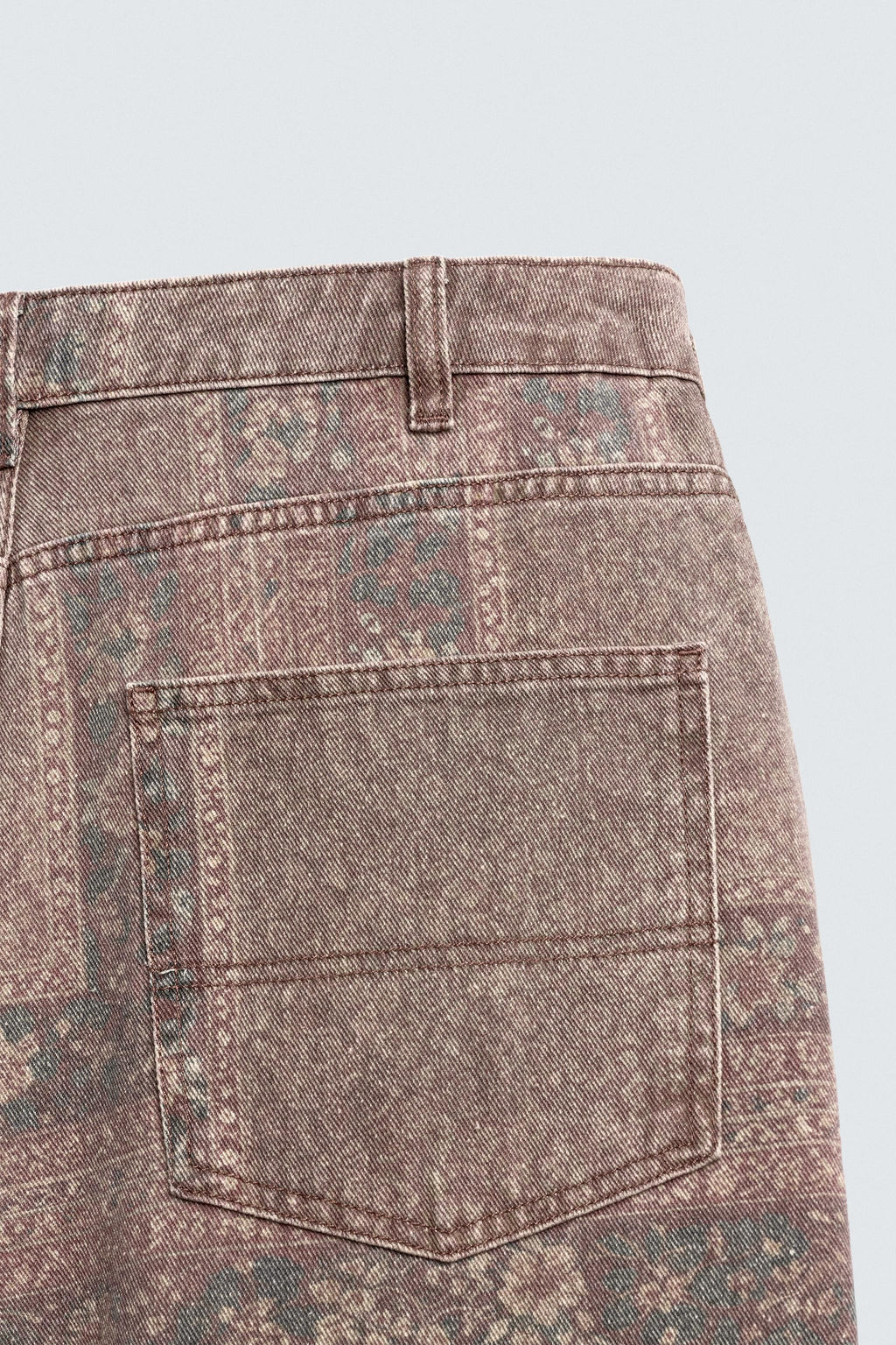 BANDANA PRINT BAGGY FIT TROUSERS - Zara фото 9