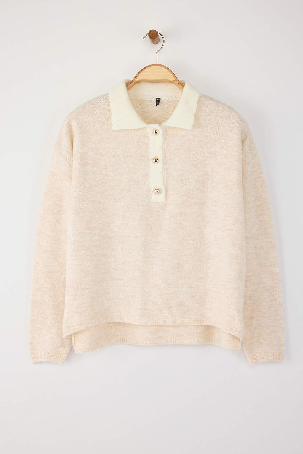 Indigo Yumusak Dokulu Genis Kal?p Triko Kazak TWOAW26KZ00062 - Trendyolmilla фото 7