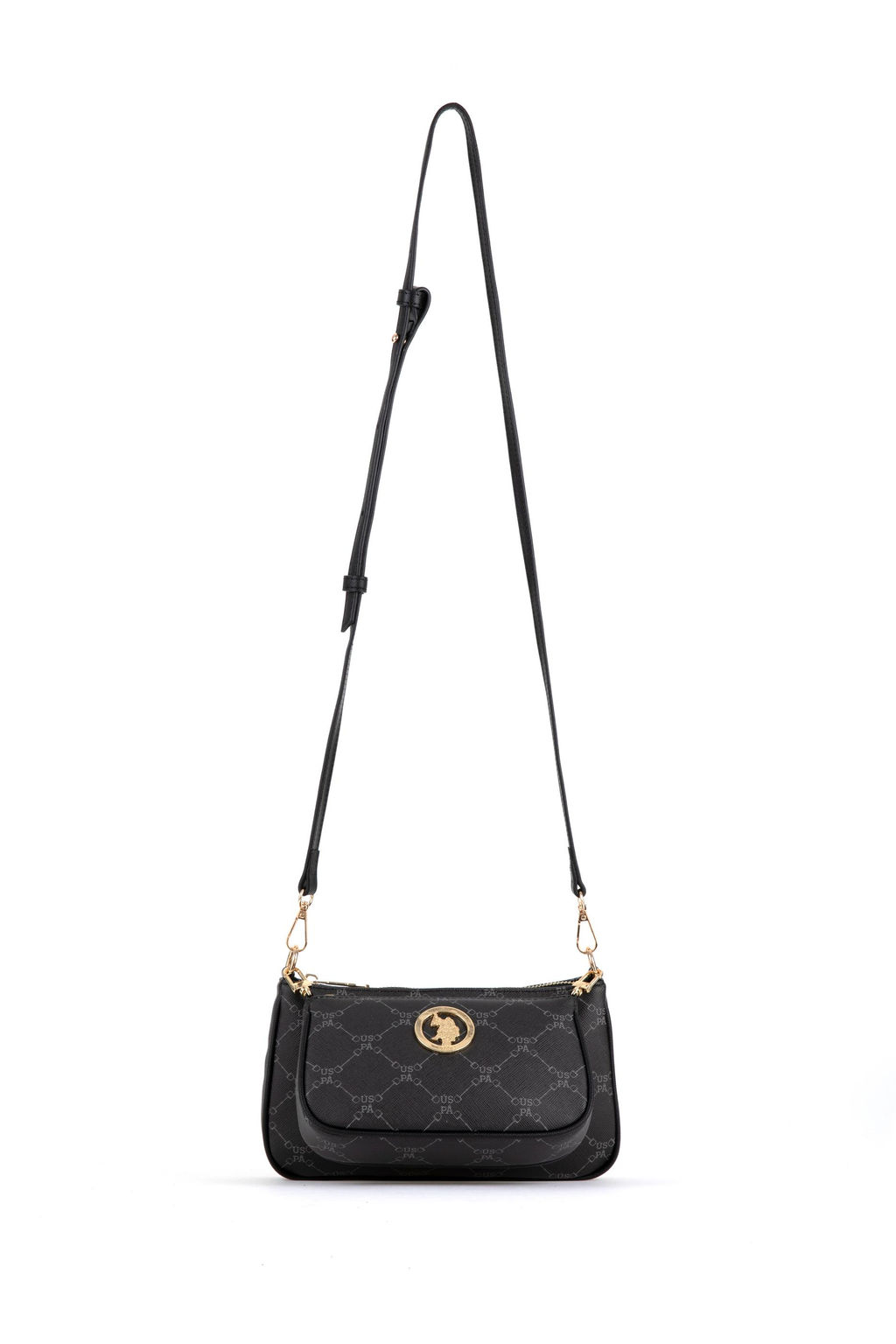 Женская черная сумка через плечо - U.s. polo assn фото 6