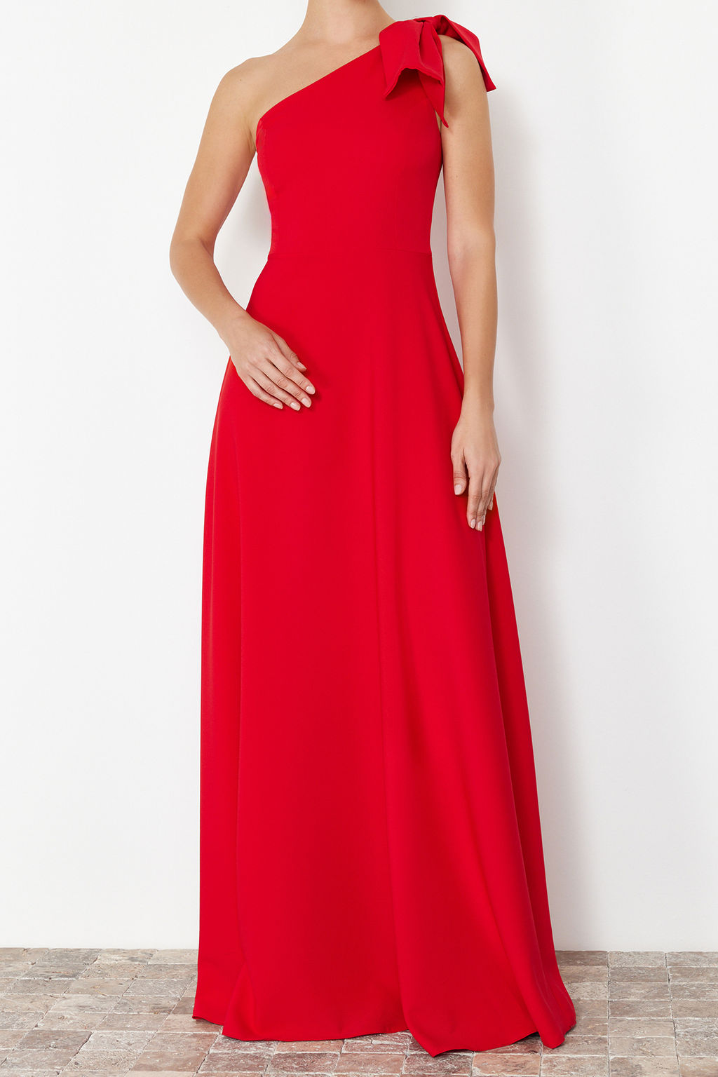 TRENDYOLMILLA Siyah A-Kesim Dokuma S?k Abiye & Mezuniyet Elbise TPRSS24AE00163  фото 18