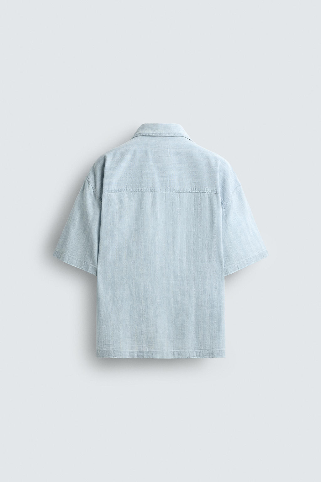 STRIPED JACQUARD WASHED SHIRT - Zara фото 8