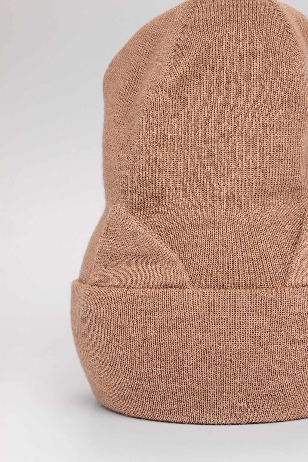 Шапка деми вязаная (Св.бежевый меланж) КИС - Jumbi фото 2