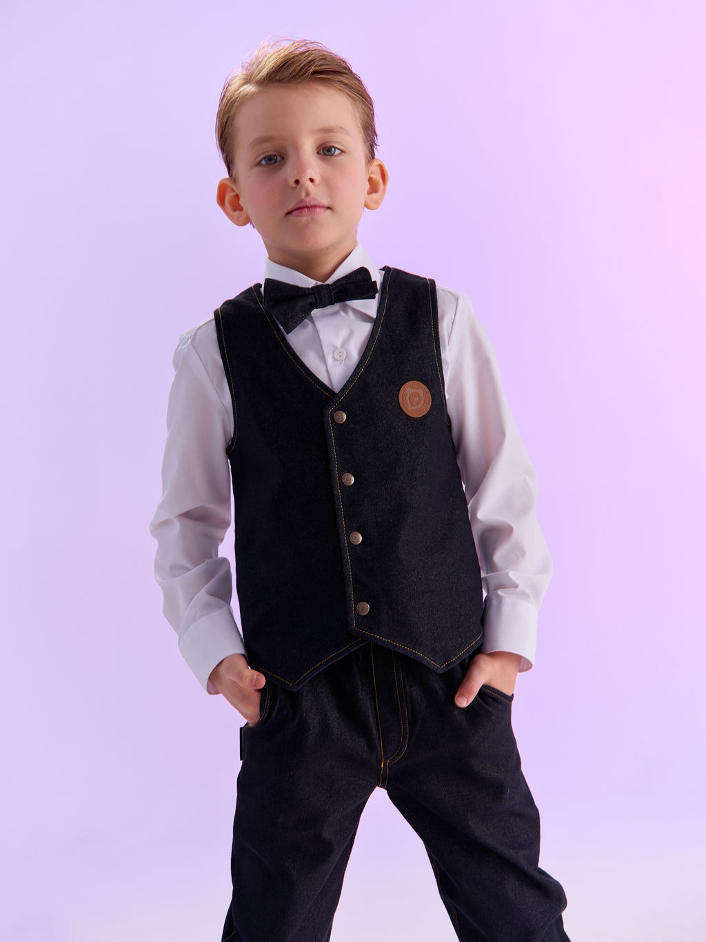 Жилет из джинскота Графит - Bungly фото 9