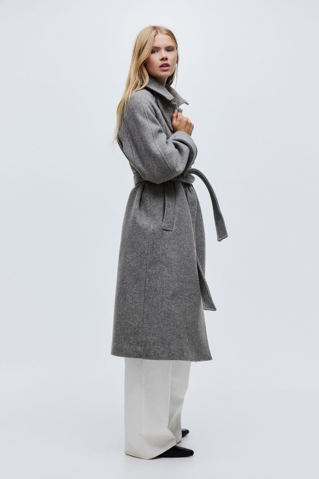 Abrigo oversize en mezcla de lana - H&m фото 8
