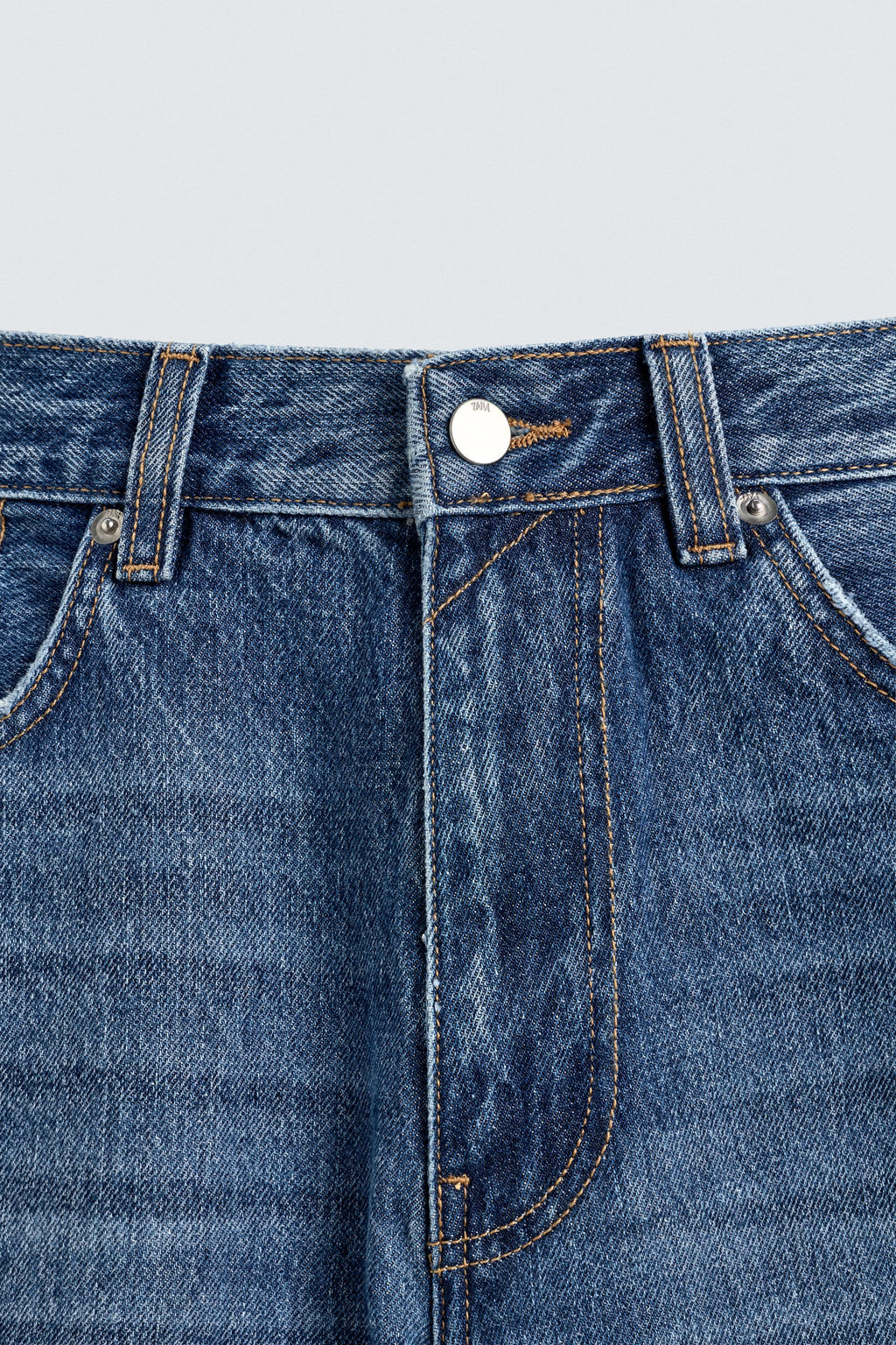 BERMUDA DENIM BAGGY FIT / Azul medio - Zara фото 9