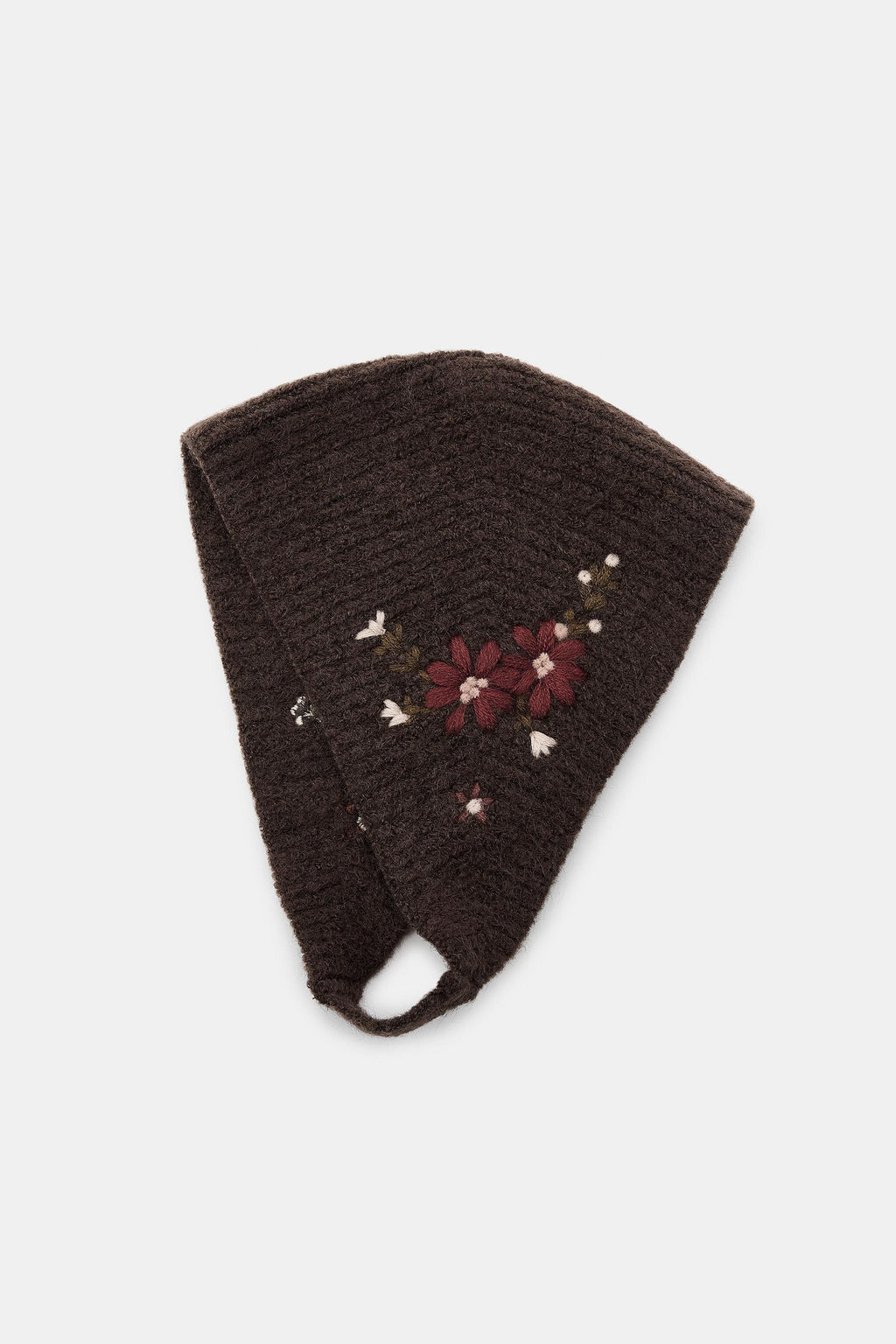 KNITTED BONNET WITH FLORAL EMBROIDERY - Zara фото 3