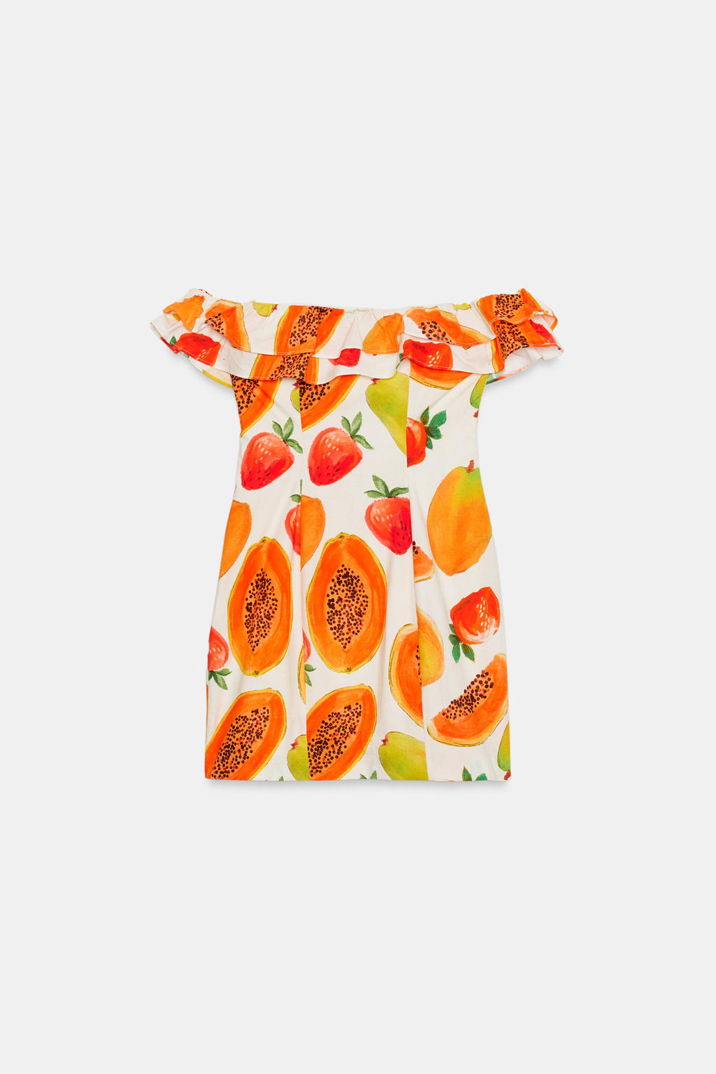 VESTIDO MINI VOLANTES ESTAMPADO FRUTAS / Naranjas - Zara фото 7