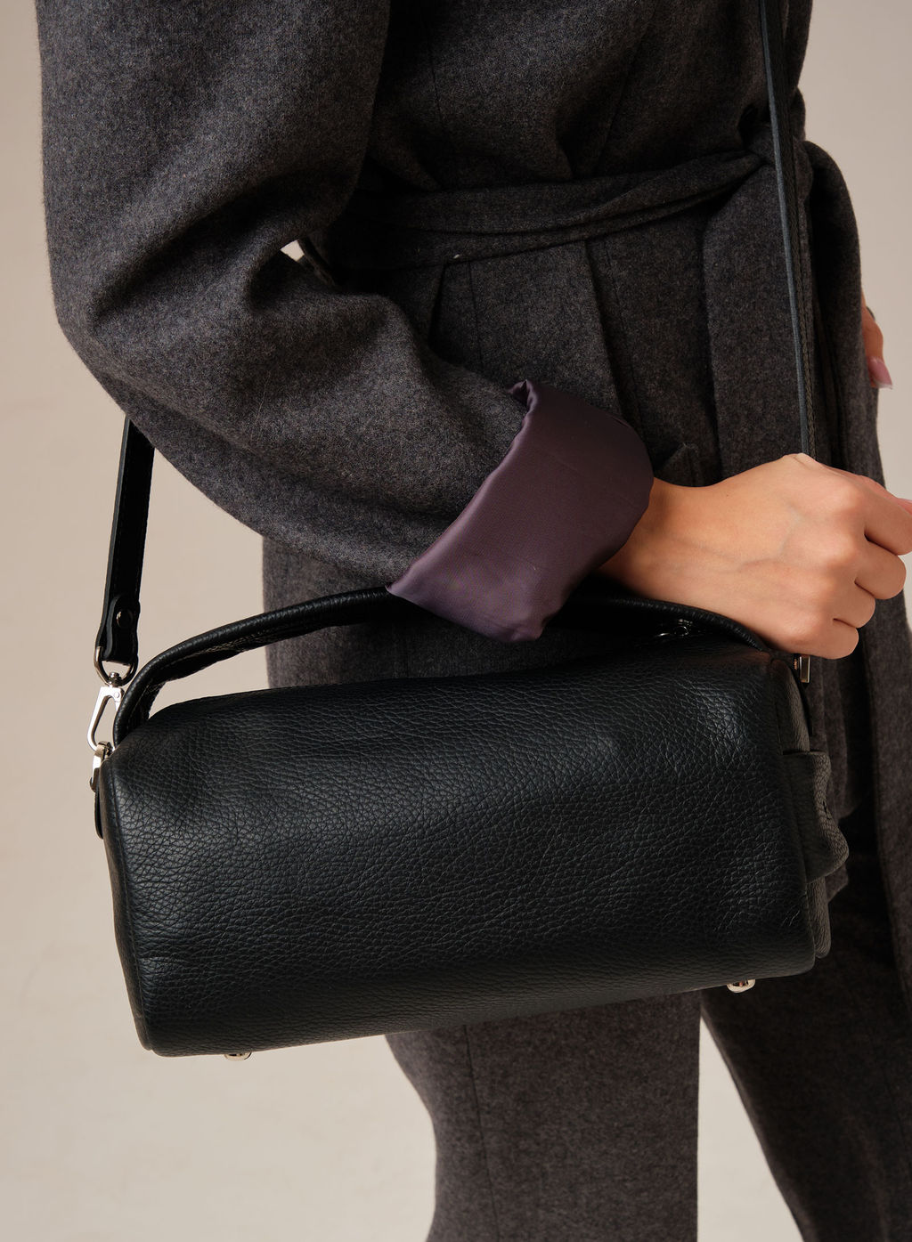 Кожаная сумка Solea DBR 31365 черный  фото 7