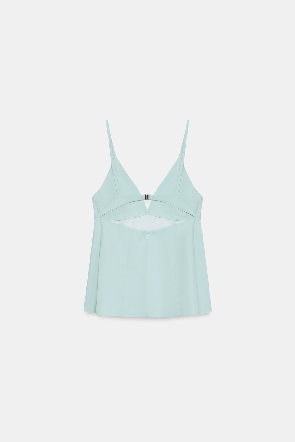 TOP TIRANTES PEPLUM / Azul agua - Zara фото 7