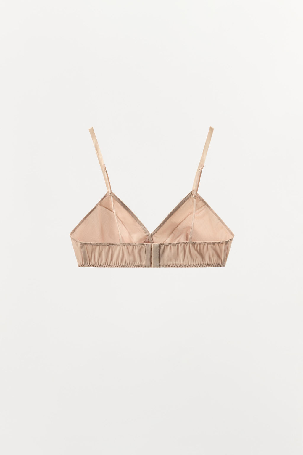 BRALETTE TRIANGULAR SATINADO PUNTILLA / Rosa - Zara фото 6