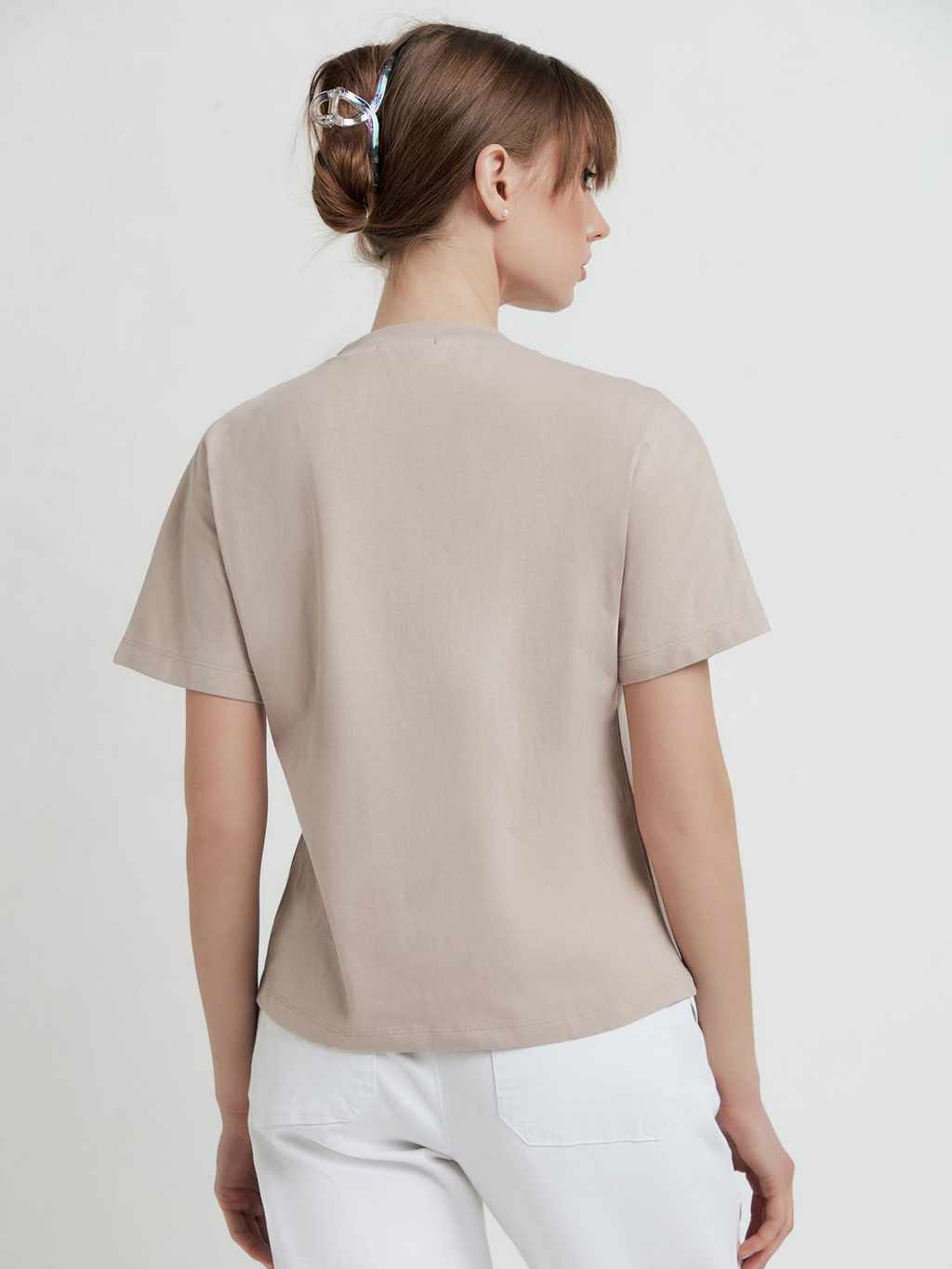 CONTE Футболка из хлопка Сarpe diem LD 1672 beige