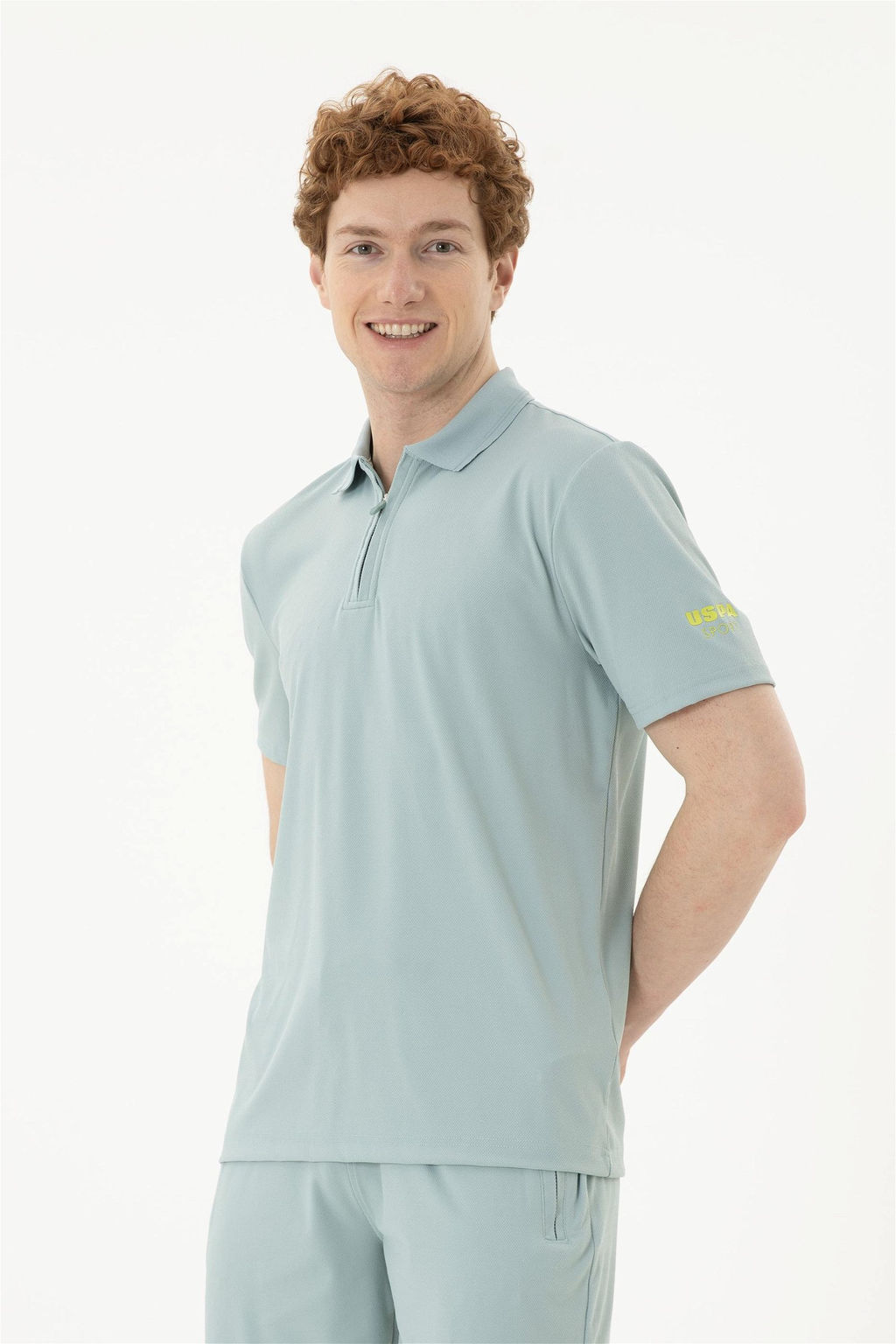Мужская футболка водно-зеленого цвета - U.s. polo assn фото 3