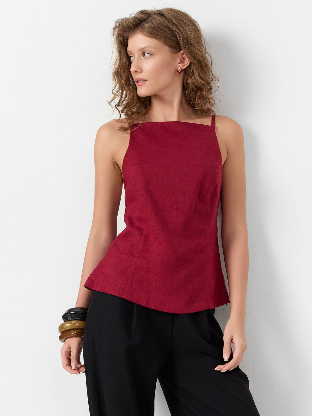 Топ женский бордовый - Mark formelle фото 7