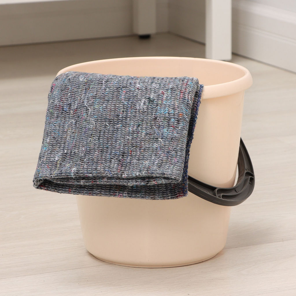 Набор тряпок для пола х/б 60*75 (60*80) серые 20 шт. - Полимербыт фото 3