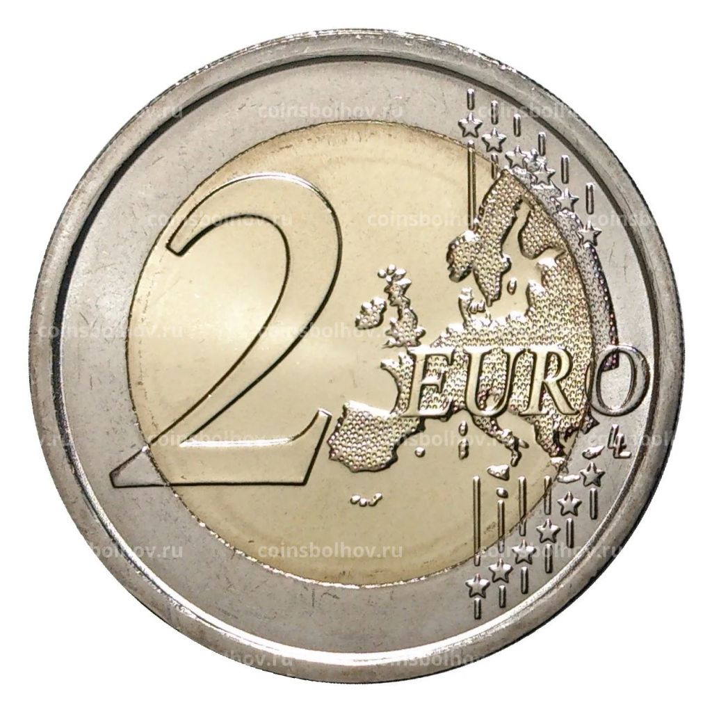 Монета 2 евро 2015 года 30 лет флагу ЕС - Италия