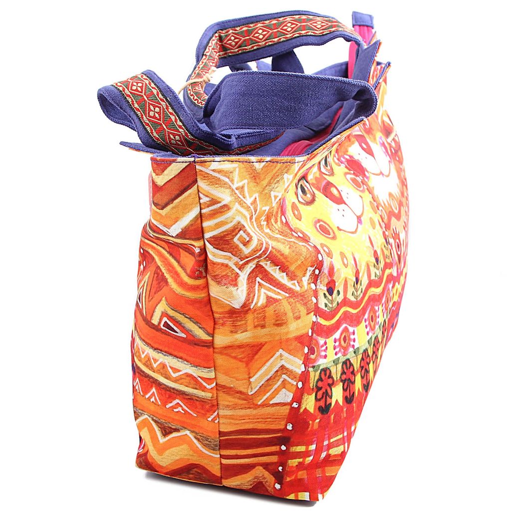 Сумка хлопок с декор. отделкой № АВ4537 - Ганг фото 3