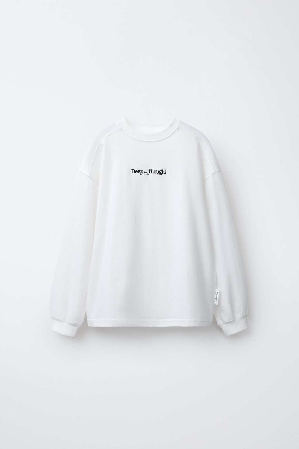 CAMISETA TEXTO BORDADO / Blanco roto - Zara фото 2