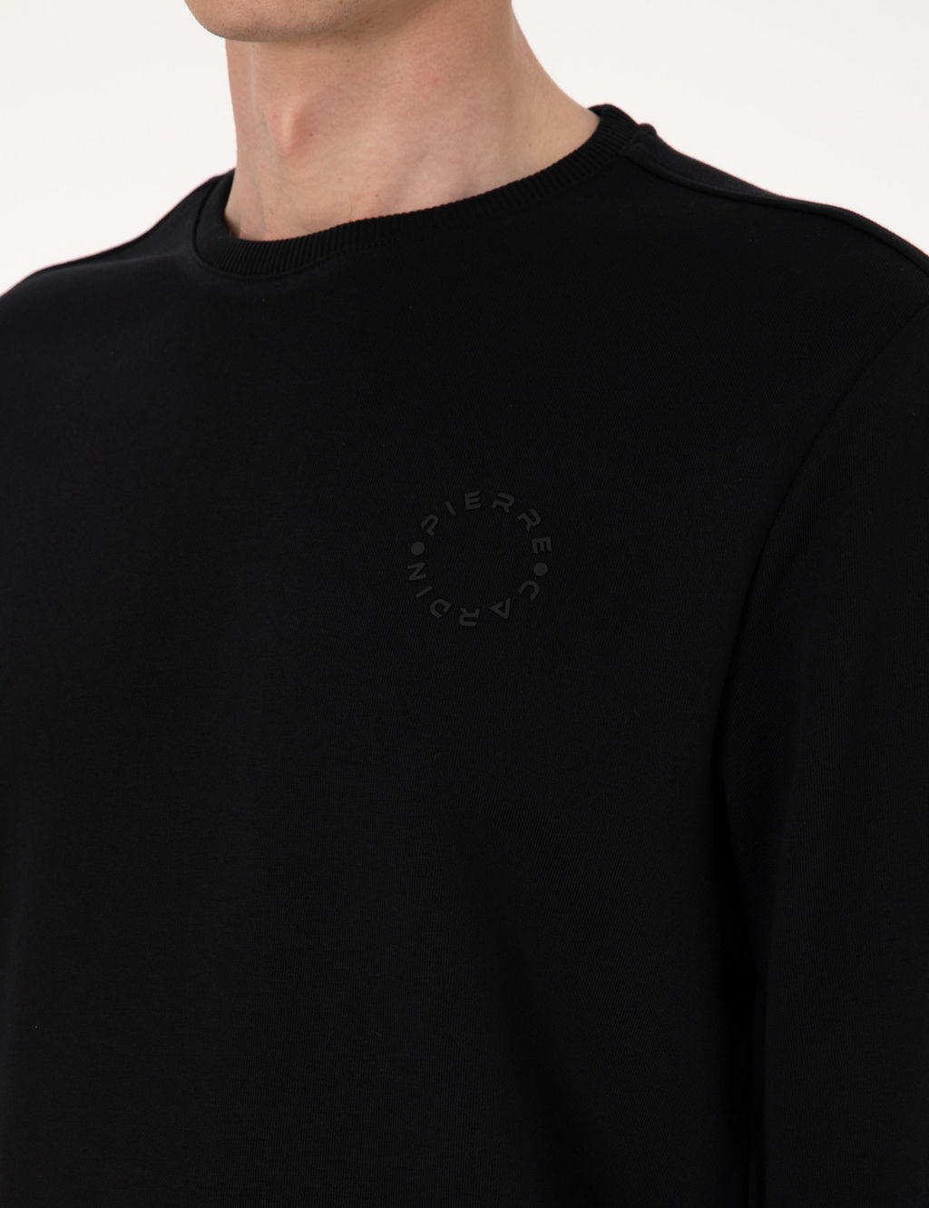 Siyah 3 _plik Regular Fit Bisiklet Yaka Basic Sweatshirt - Pierre cardin фото 7