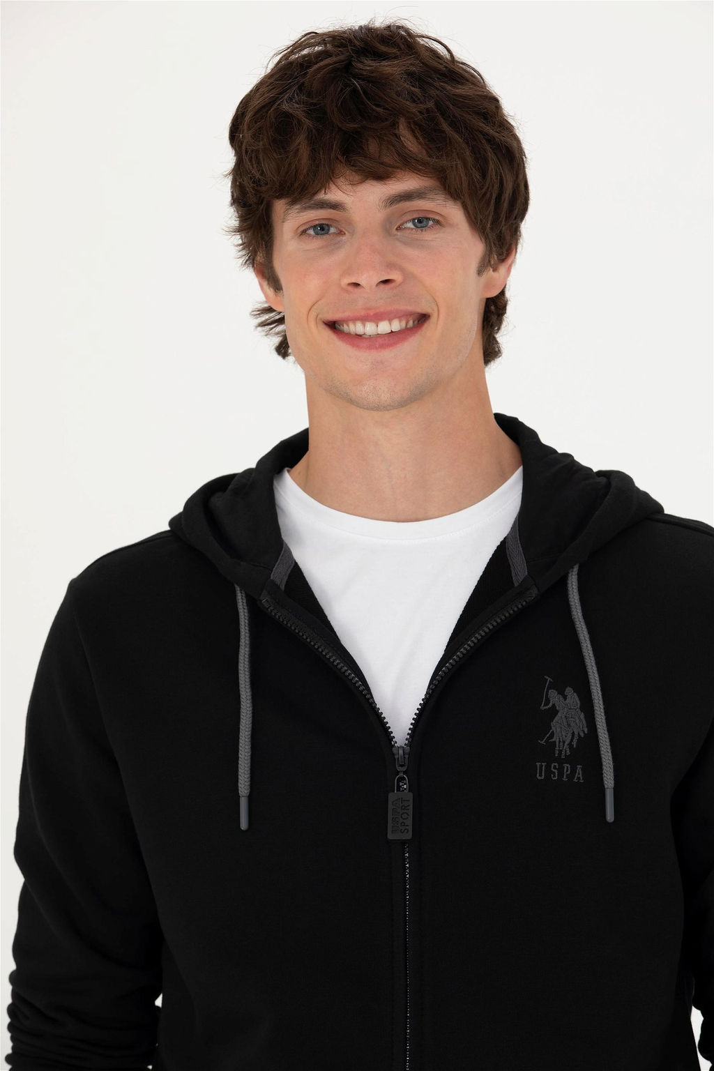 Свитшот мужской U. S. Polo Assn черный из хлопка - U.s. polo assn фото 9