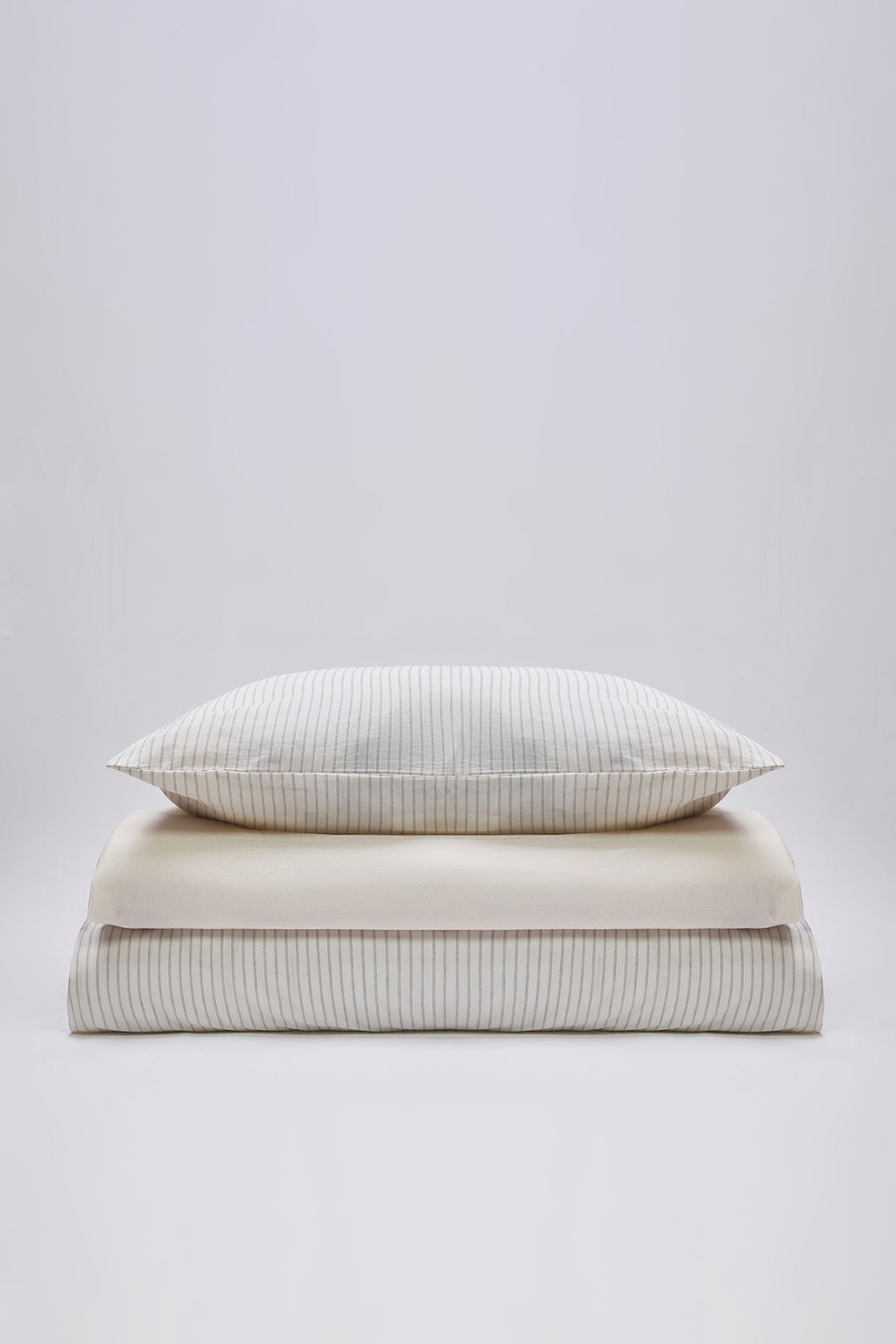 Trendyolmilla Home Anstrasit Pamuk Polyester Kar?s?ml? Cizgili Tek Kisilik Nevresim Tak?m? 160x220cm TPHSS25TKN00000  фото 3