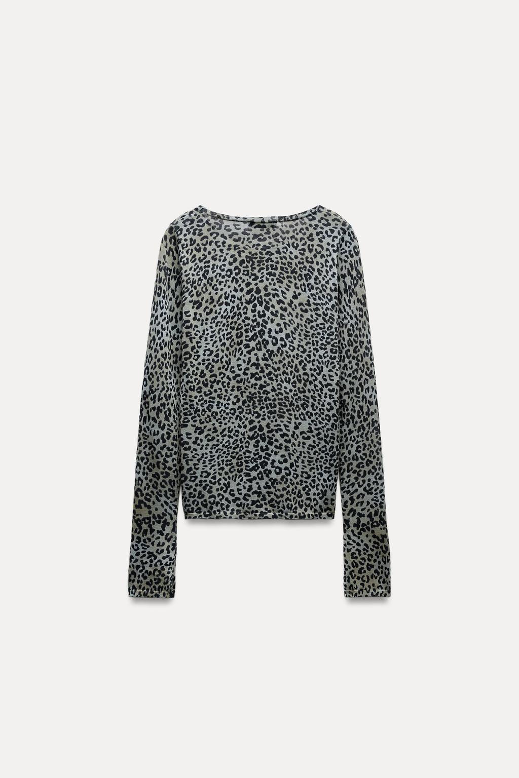 ANIMAL PRINT KNIT TOP - Zara фото 4