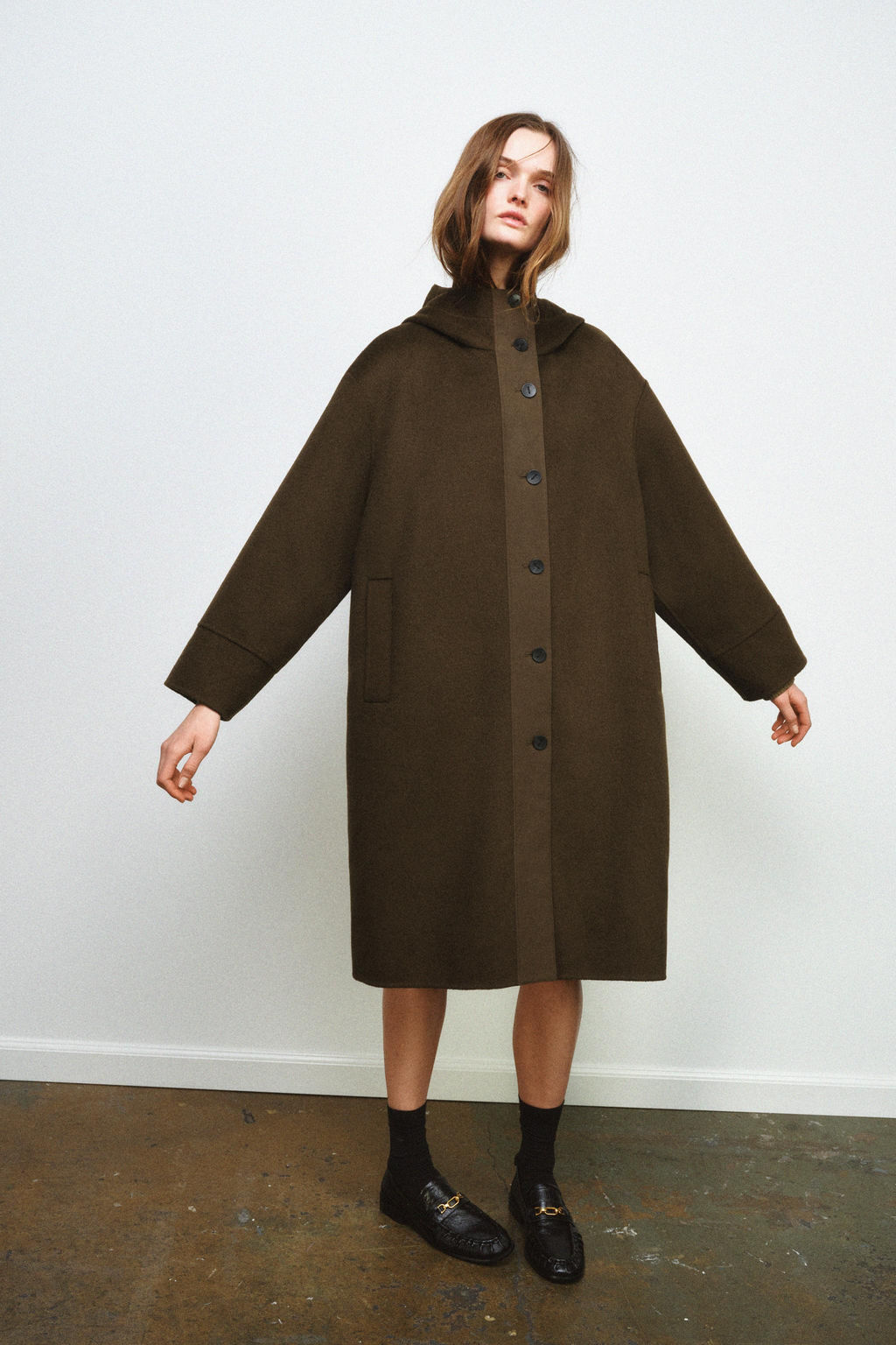 PARKA COMBINADA CON LANA ZW COLLECTION LIMITED EDITION / Khaki - Zara фото 5