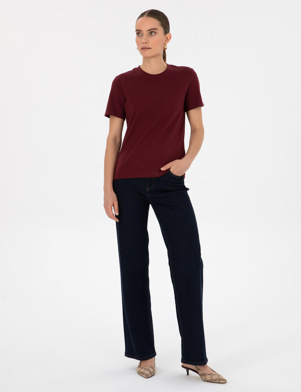 Vi_ne Regular Fit Basic Ti__rt - Pierre cardin фото 11