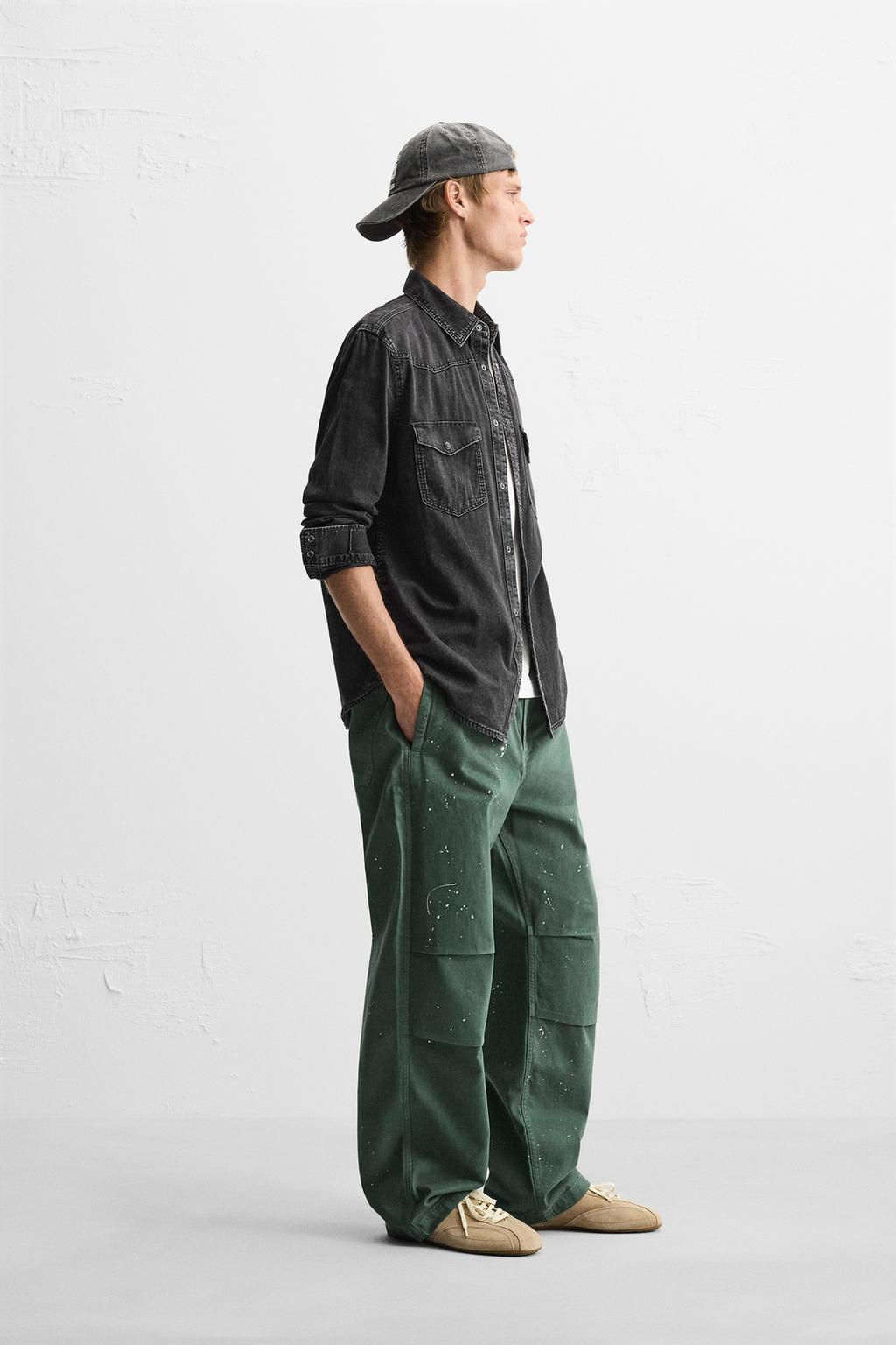 WESTERN DENIM SHIRT WITH POCKETS - Zara фото 13