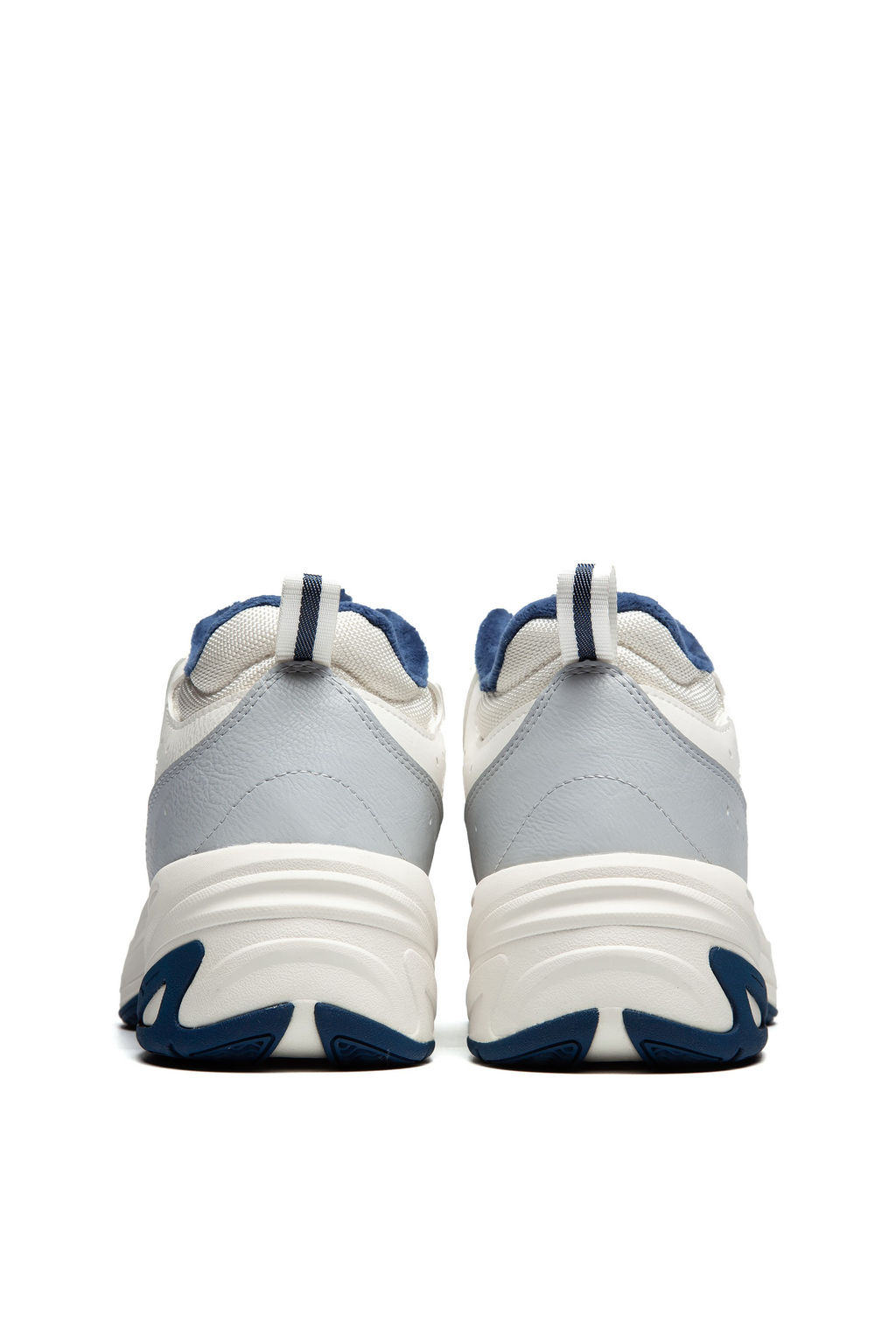 Кроссовки повседневные утепленные Бежевый/Серый/Синий