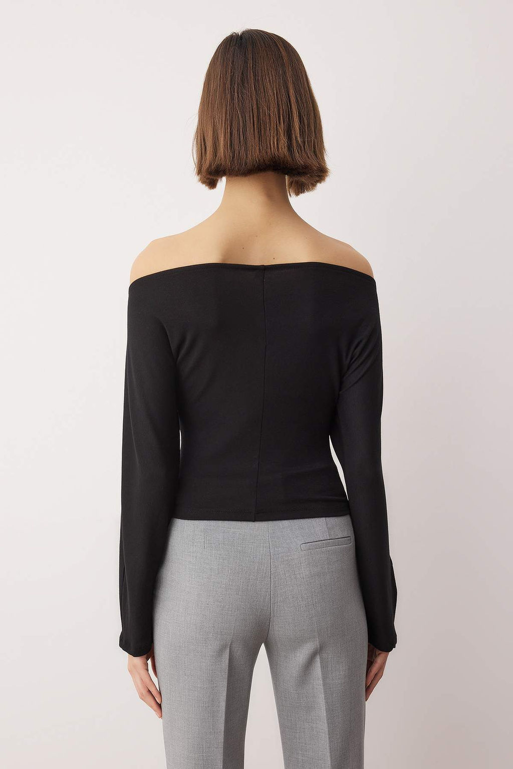 Siyah Orme Bluz TWOAW26BZ00331 - Trendyolmilla фото 4