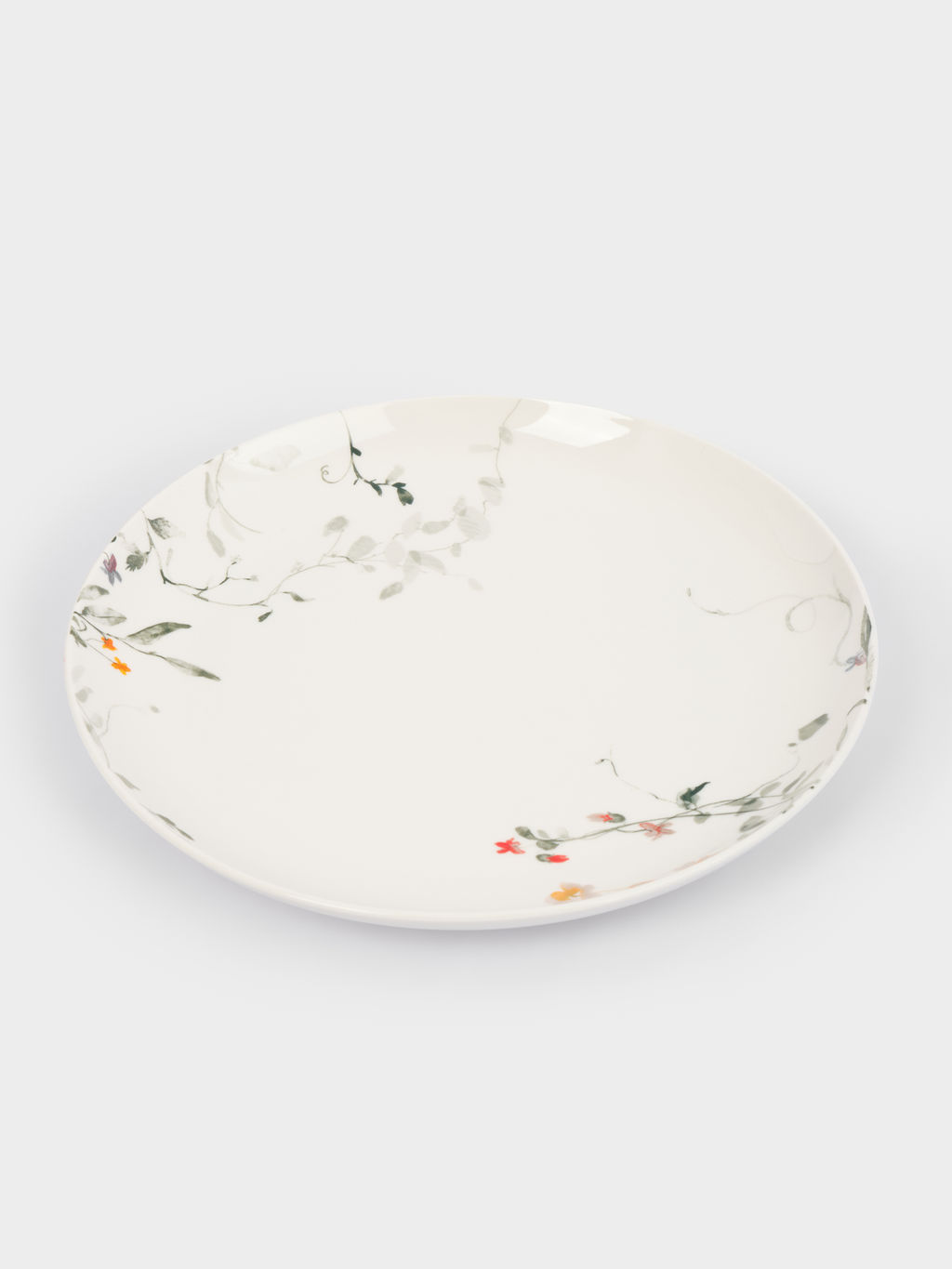 Тарелка обеденная, 27 см, фарфор N, белая, Цветы и листья, Primrose - Anna lafarg фото 3