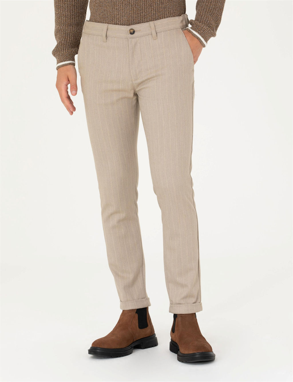 Vizon Slim Fit Kanvas Pantolon
