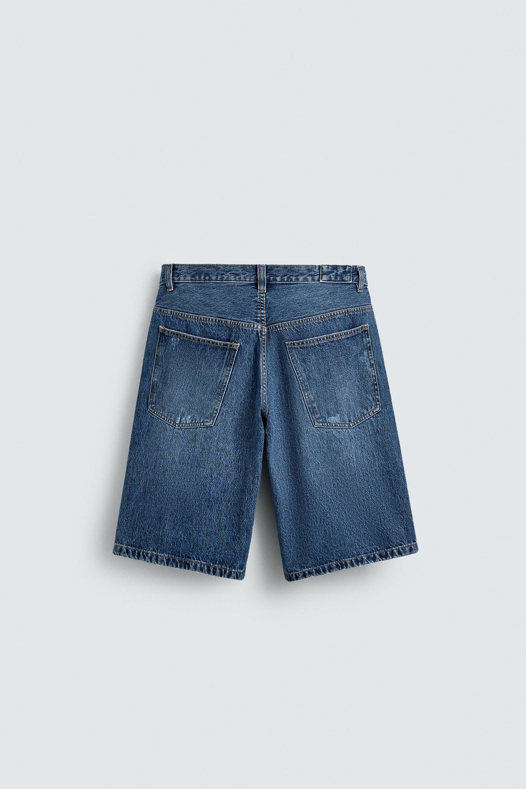 BERMUDA DENIM BAGGY FIT / Azul medio - Zara фото 8