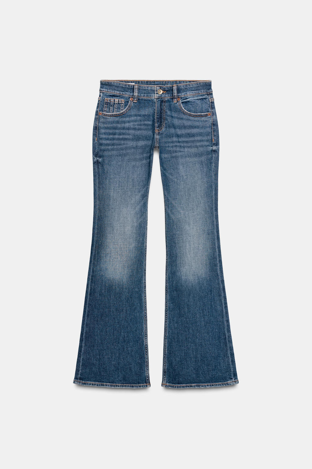 TRF BOOTCUT LOW-RISE JEANS WITH POCKETS - Zara фото 6