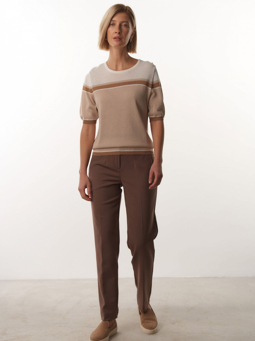 Conso / KJS 230707 - milk/beige Футболка Женская  фото 4