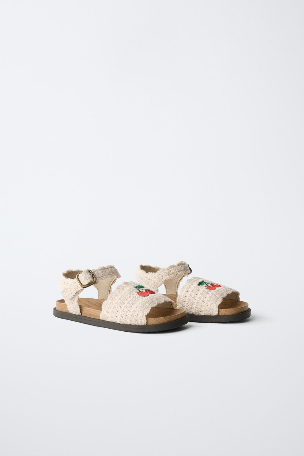 SANDALIA CROCHET CEREZAS / Blanco Crudo - Zara фото 2