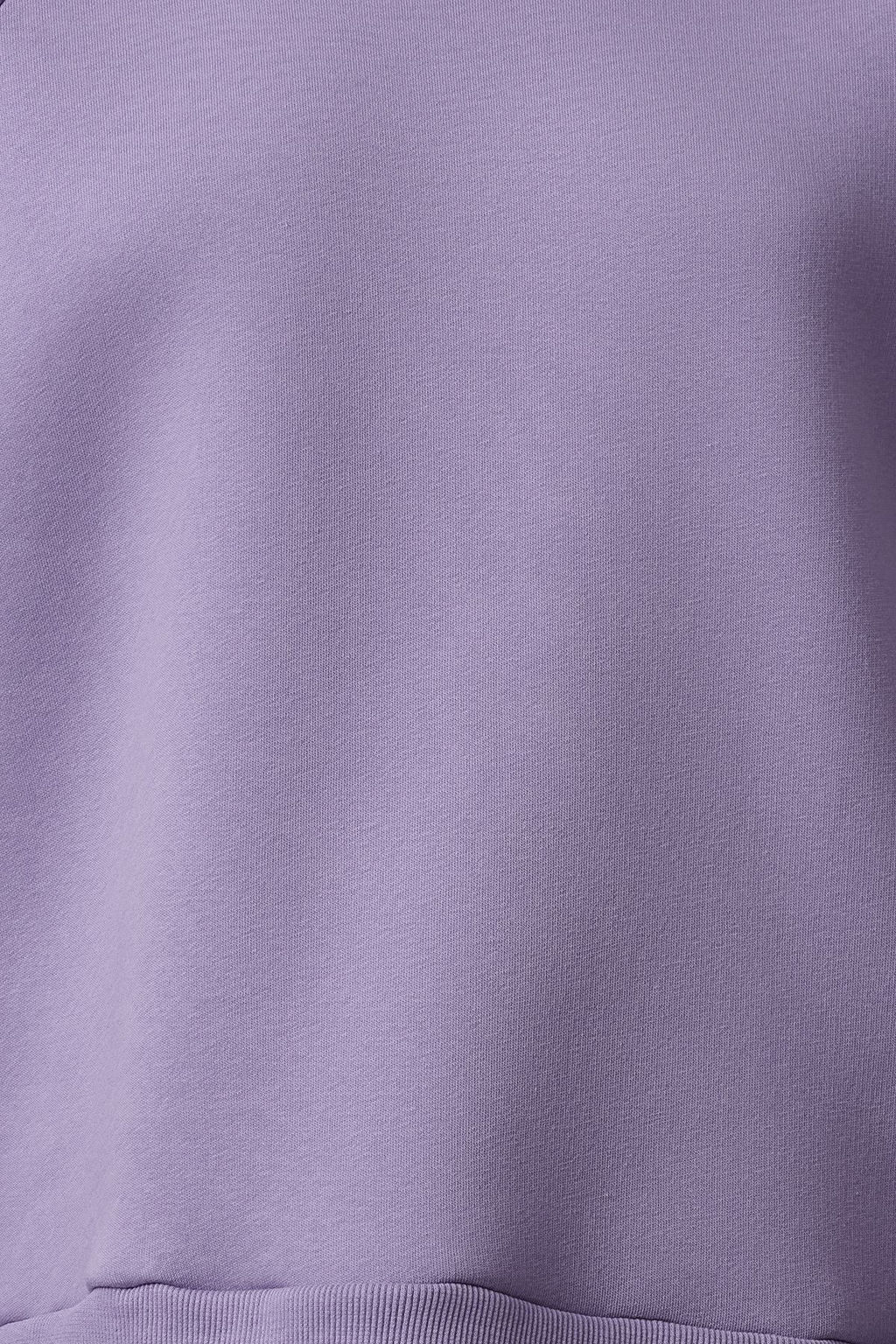 Lila Relaxed/Rahat Kal?p Basic Reglan Kol Bisiklet Yaka Orme Sweatshirt TWOAW24SW00104