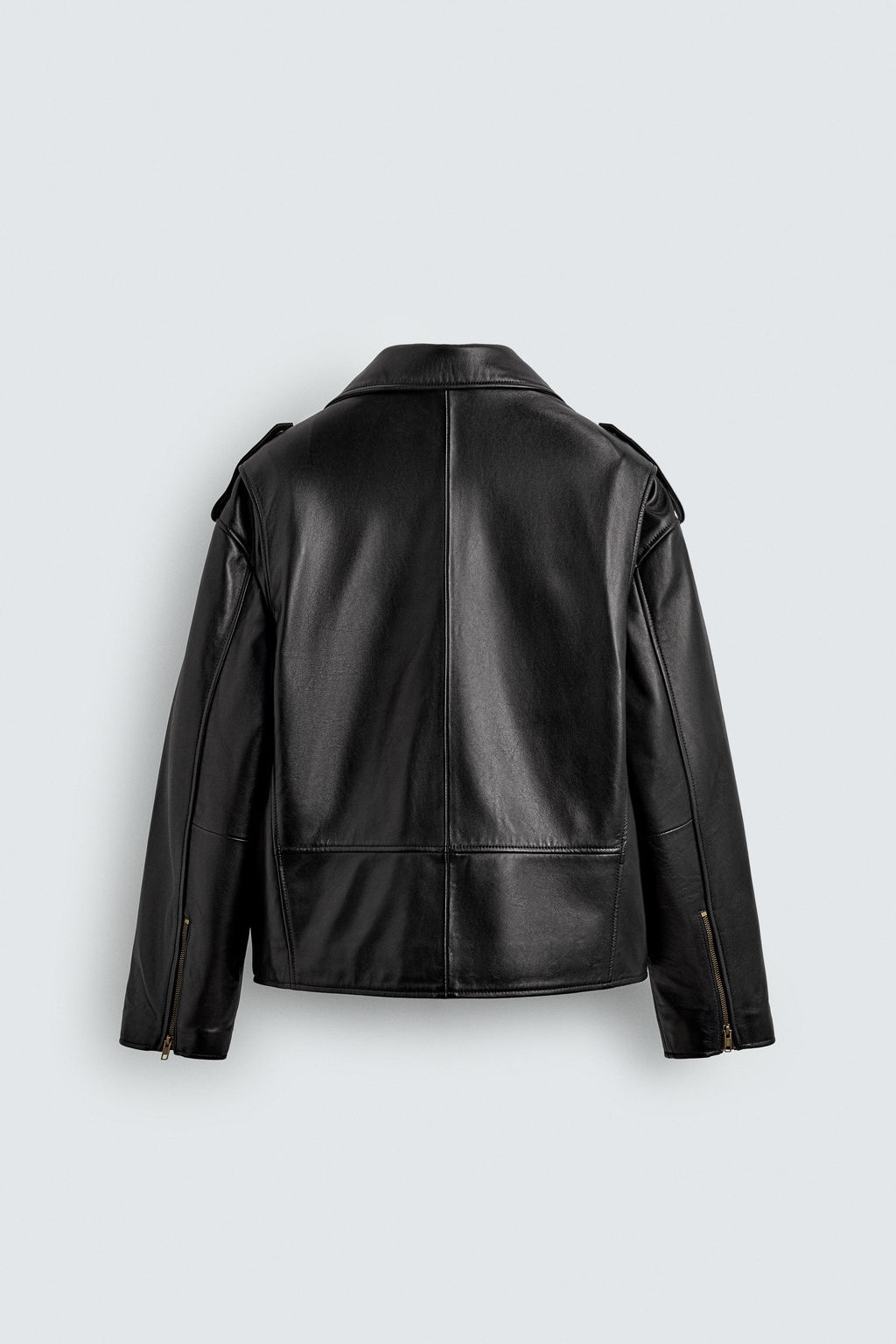 LEATHER BIKER JACKET LIMITED EDITION - Zara фото 9