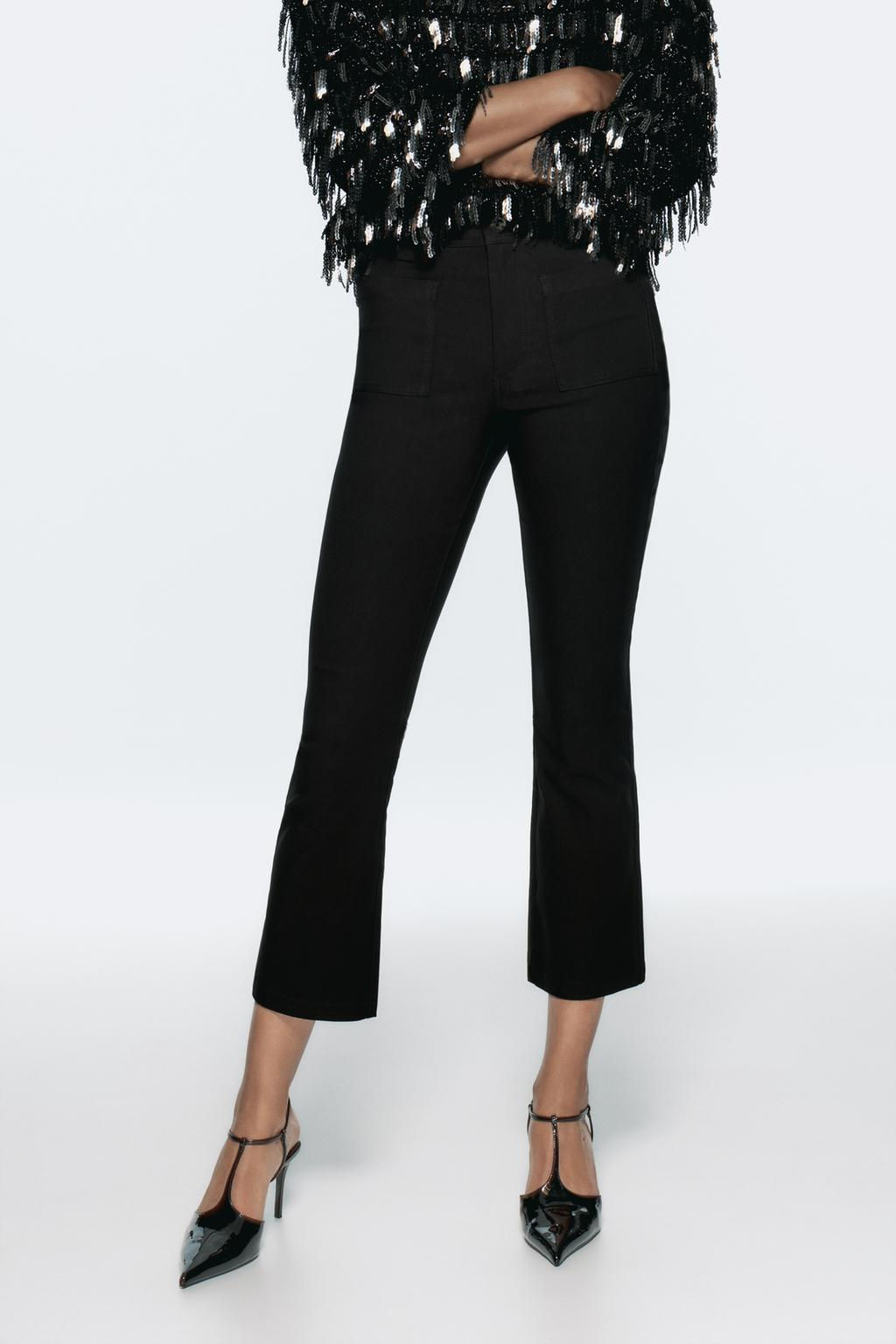 CROPPED STRETCH TROUSERS - Zara фото 2