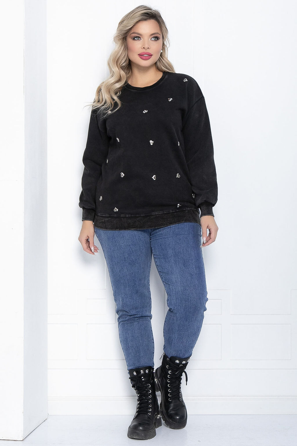 Джемпер Мускари (черный) Б12175-12 - Lt collection фото 10