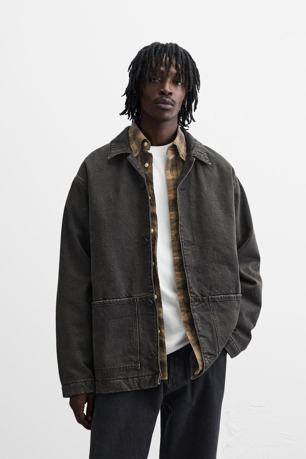 DENIM JACKET WITH POCKETS - Zara фото 2