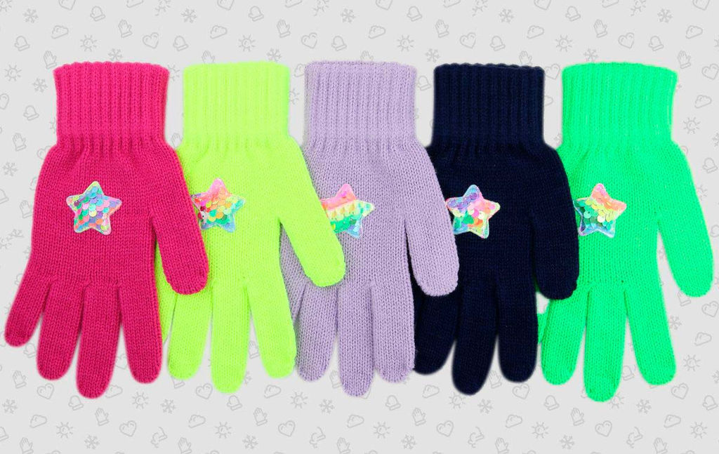 Перчатки для девочки TG-629 ассорти 157 Полярик