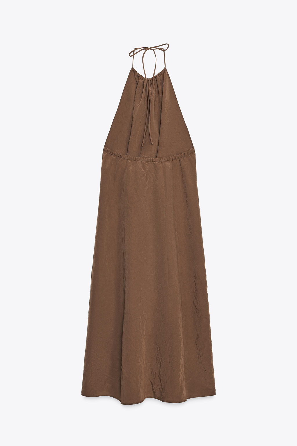 FLOWING OPEN BACK HALTERNECK DRESS - Zara фото 11