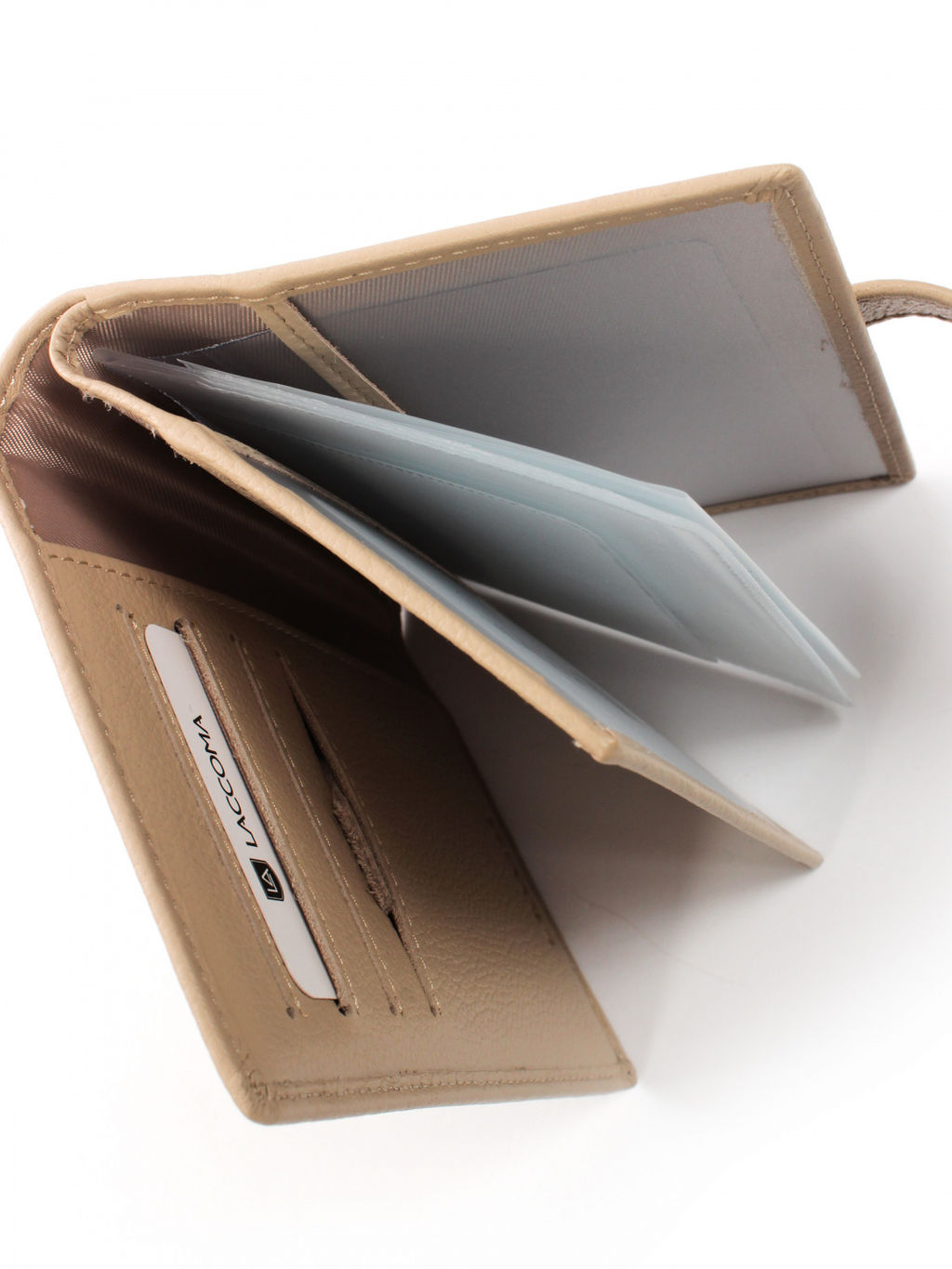 LACCOMA обложка для авто документов LA-3090-бежевый натуральная кожа