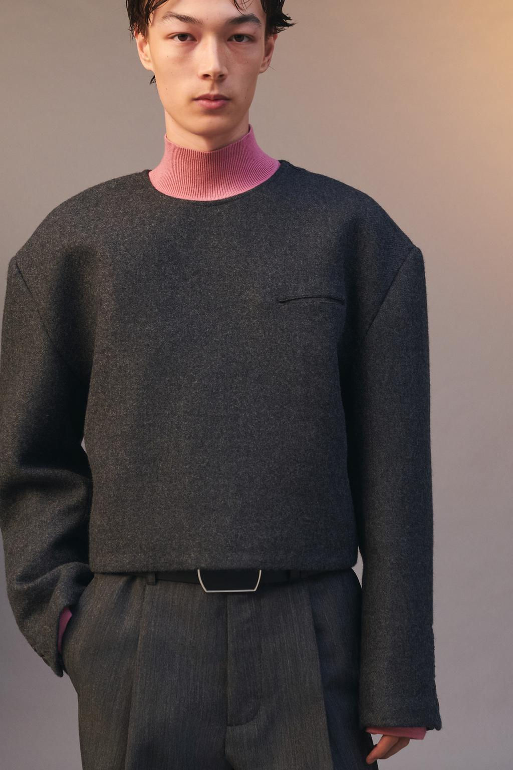 LIMITED EDITION CROPPED FIT BLAZER - Zara фото 2