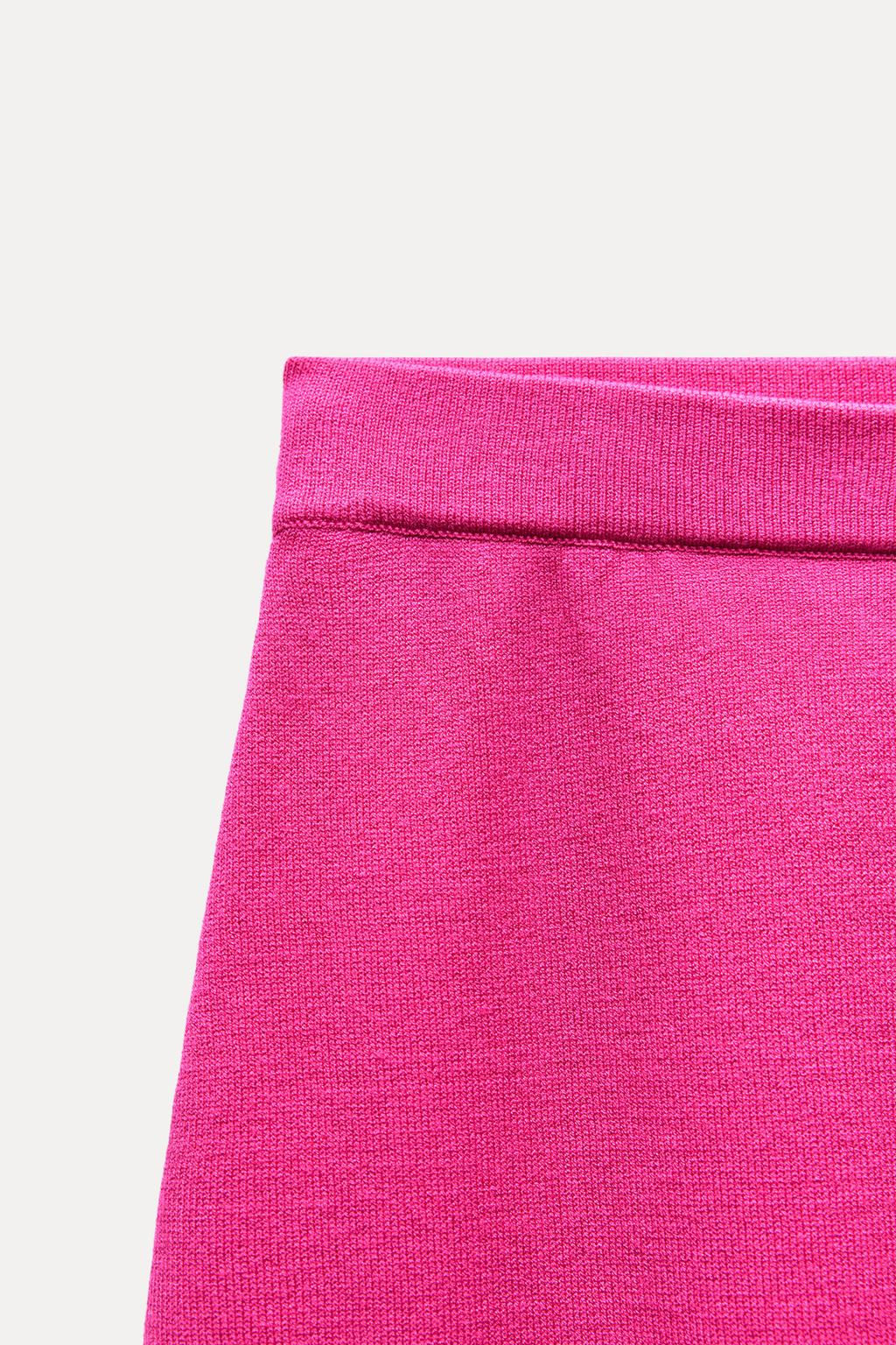 BASIC PLAIN KNIT SKIRT - Zara фото 12