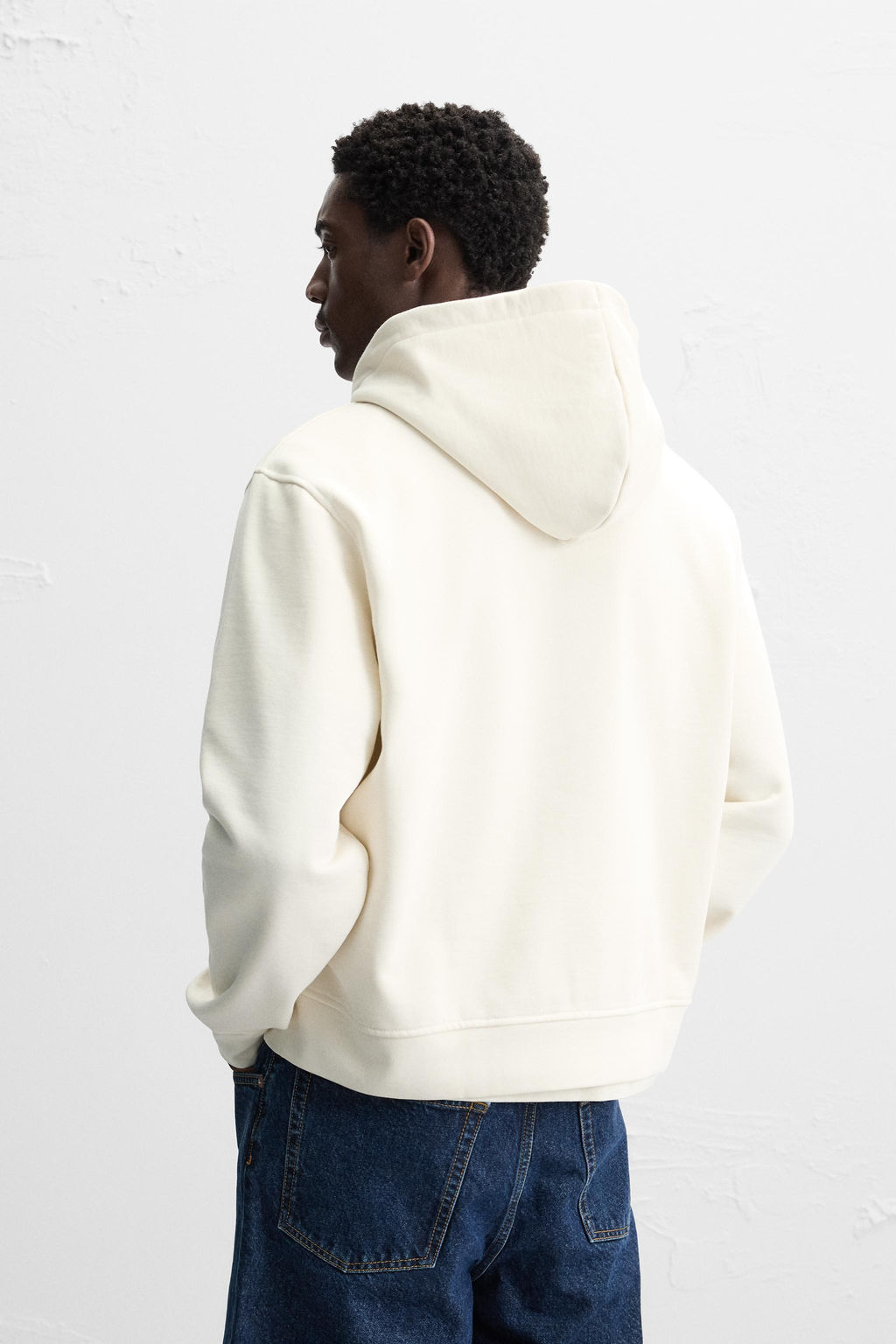 BASIC HOODIE WITH ZIP - Zara фото 3