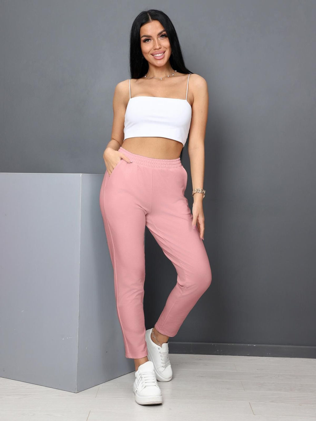 IV-CAPRIZ Сиэтл - брюки из футера с лайкрой качество пенье  фото 77