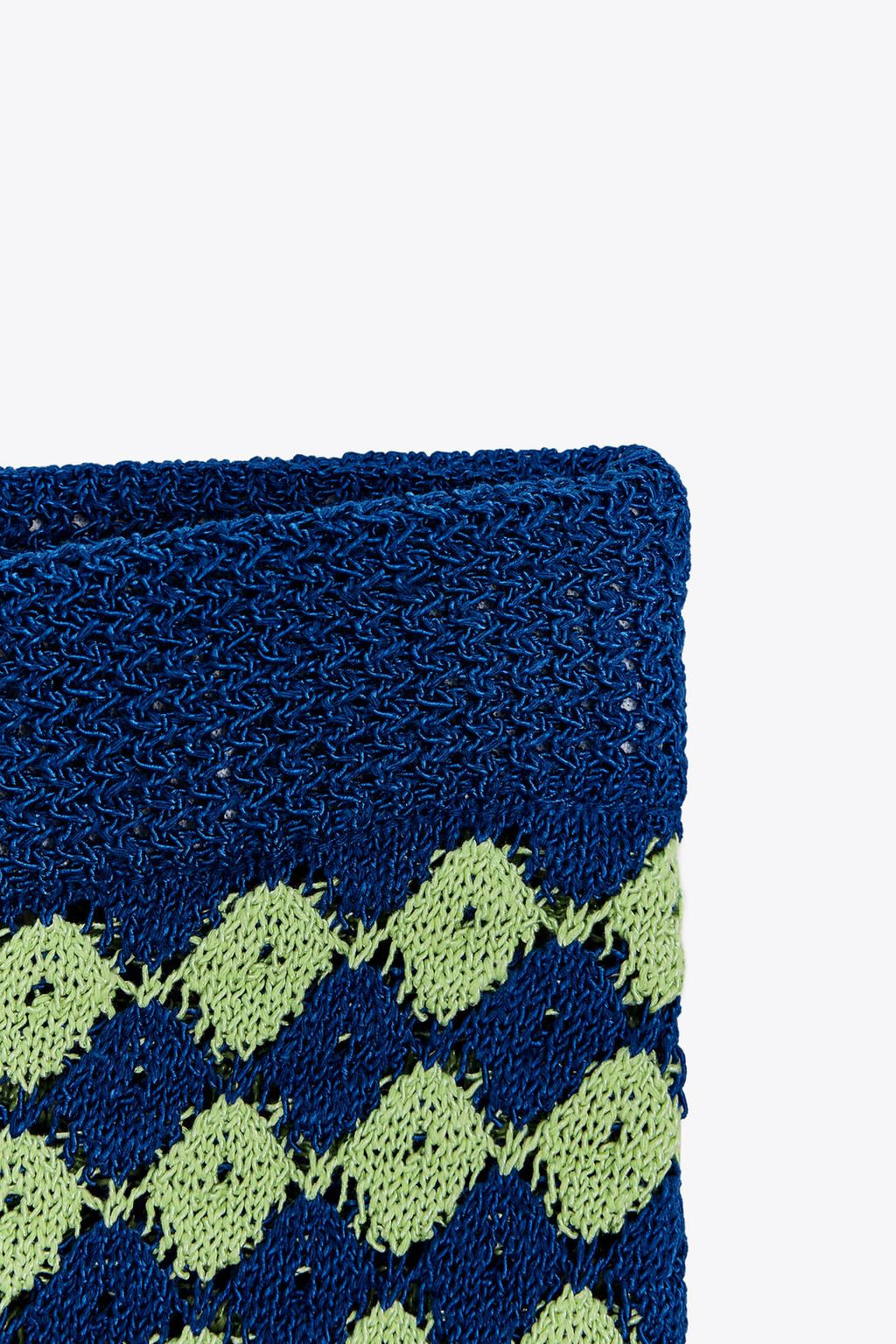 STRUCTURED KNIT SKIRT - Zara фото 7