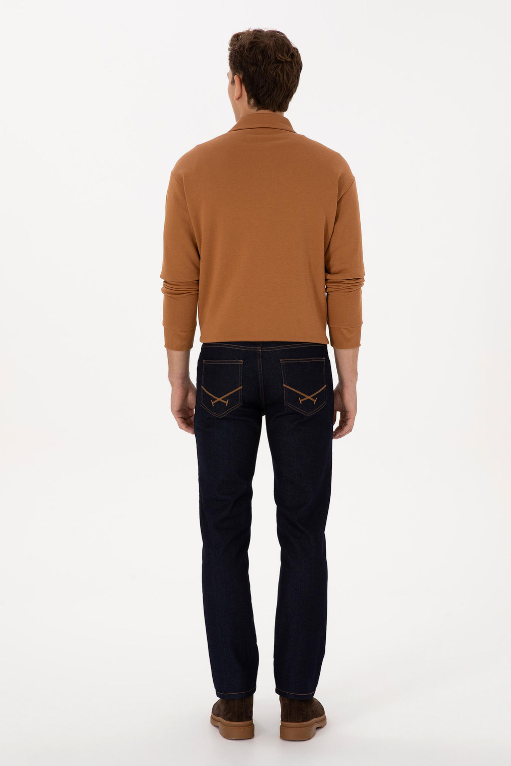 Erkek Koyu Mavi Straight Fit Jean Pantolon - U.s. polo assn фото 4